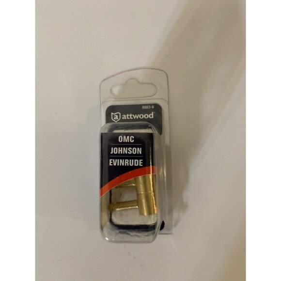 Attwood 8883-6 Fuel Tank Fitting 1/4in 6.4mm OMC EVINRUDE‎ - Picture 2 of 7